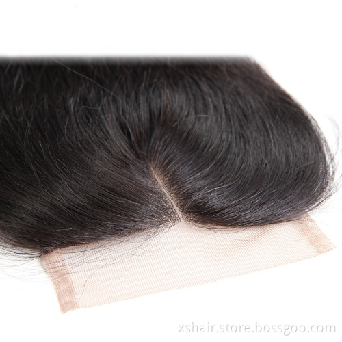 Wholesale Silky Straight Wave 4x4 5x5 Lace  Closure Raw Human Hair HD Lace Frontal Closure for Black Woman